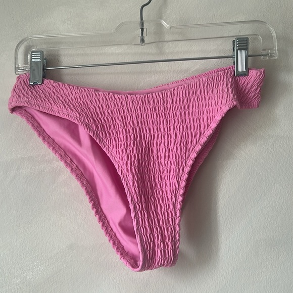 Mosmann Australia Havana Ribbed / Smocked Bikini, barbie pink , sz L - Picture 8 of 11